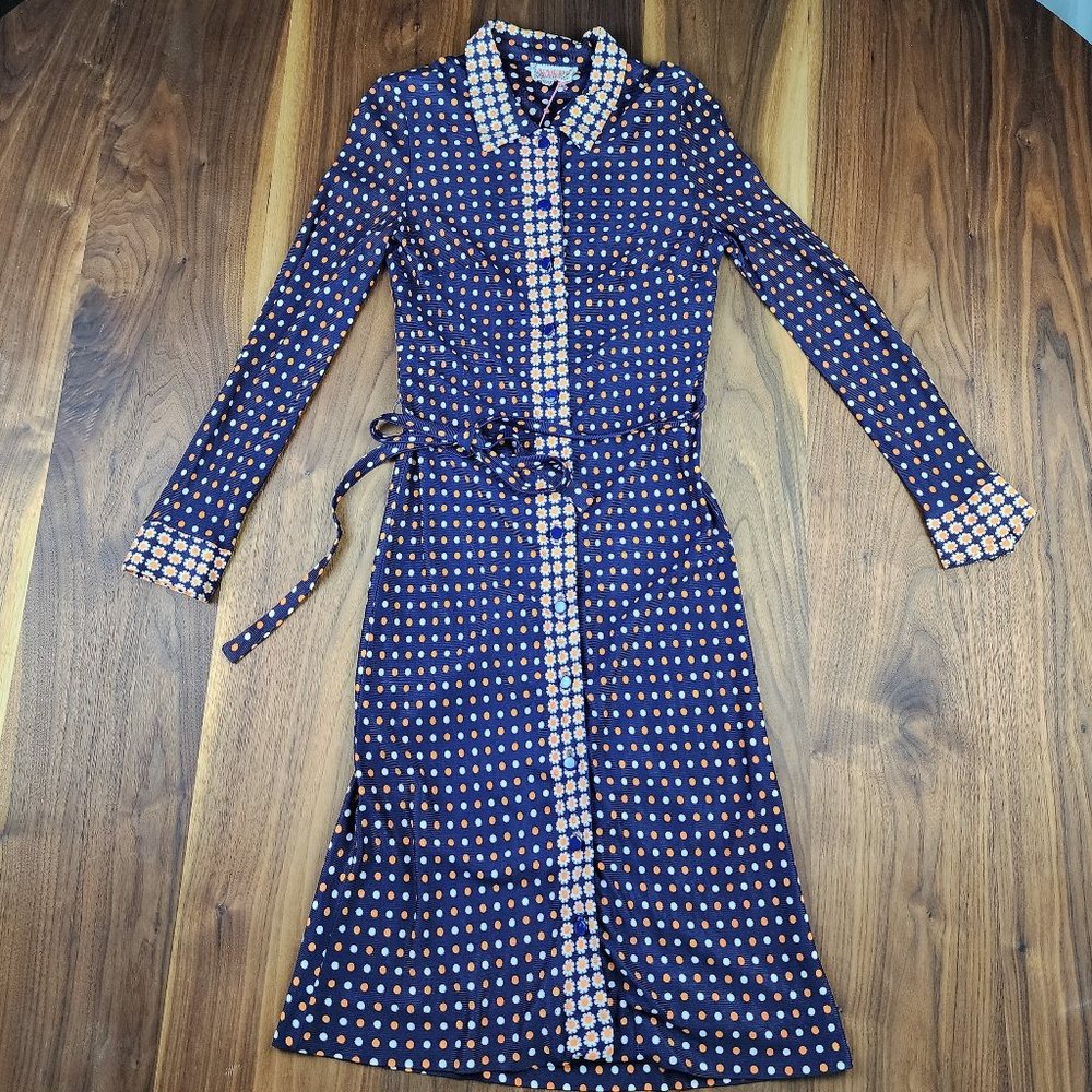 1970s Checkaberry Dress